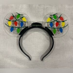 Disney Parks Mickey Mouse Holiday Animated Glow Ears Headband